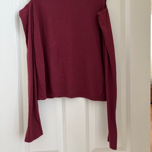 Pam & Gela cold shoulder turtleneck top - Picture 7 of 7